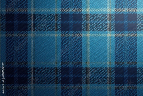 Subtle blue and grey glen plaid, endless design, neutral, contemporary