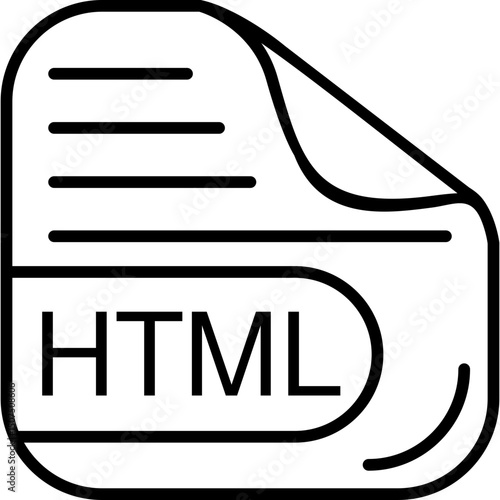 HTML File Format Icon