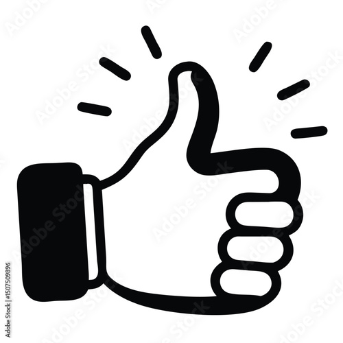 thumb up and down silhouette