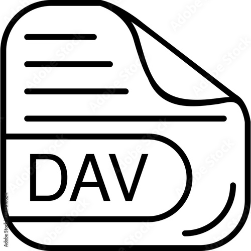 DAV File Format Icon