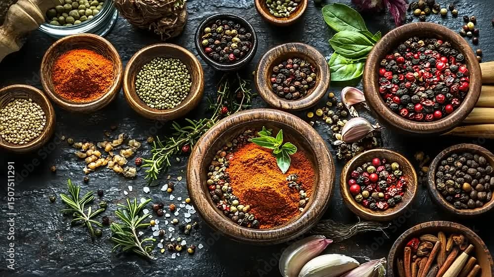 Aromatic Spices and Herbs Collection Aromatic Spices and Herbs Collection