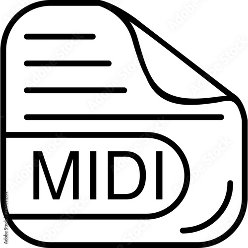 MIDI File Format Icon