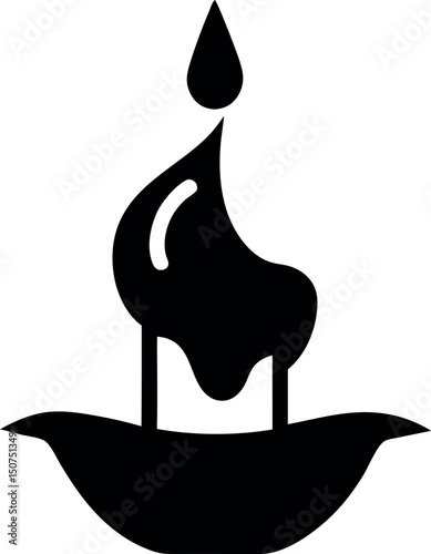 candle icon template color editable. candle symbol vector sign isolated on white background. Simple logo vector illustration for graphic and web design