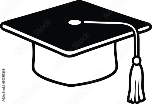 Graduation Hat Designs  Vector Silhouette Collection

