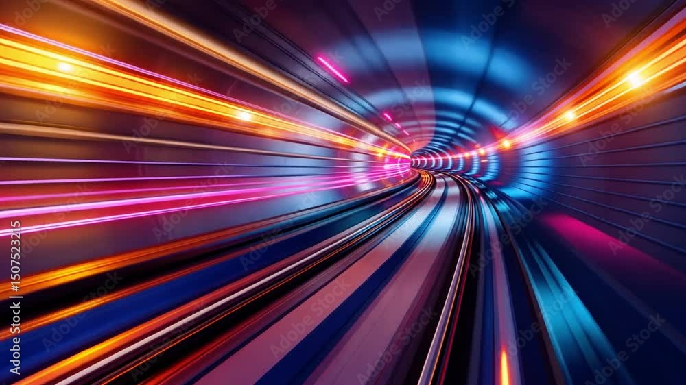 Vibrant and Dynamic Tunnel of Colorful Light Streaks Experience Speed and Motion with Blue and Pink Hues for Energetic Atmosphere Vibrant and Dynamic Tunnel of Colorful Light Streaks Experience Speed and Motion with Blue and Pink Hues for Energetic Atmosphere