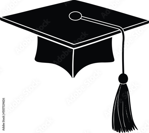 Academic Graduation Hats Collection  Flat Vector Art

