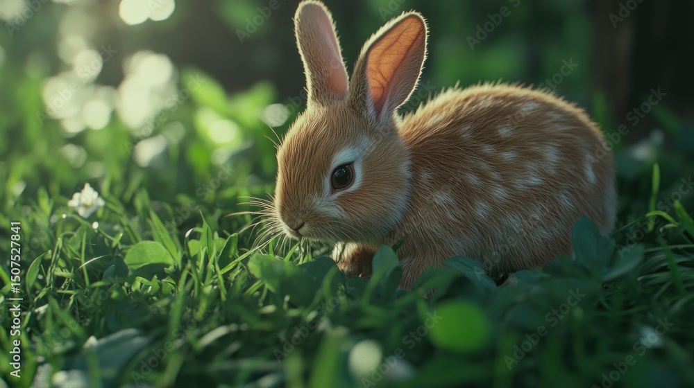Fototapeta premium Baby Bunny in Meadow