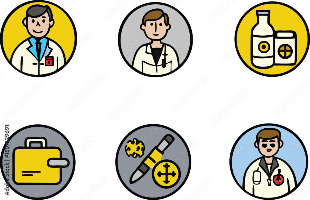 Fototapeta premium business people icons