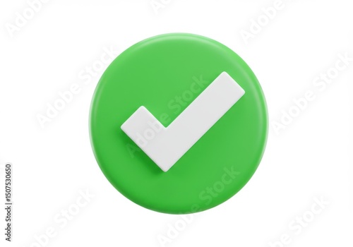 3d render green circle check mark icon Free Download 3d render green circle check mark icon - GFXLoad
