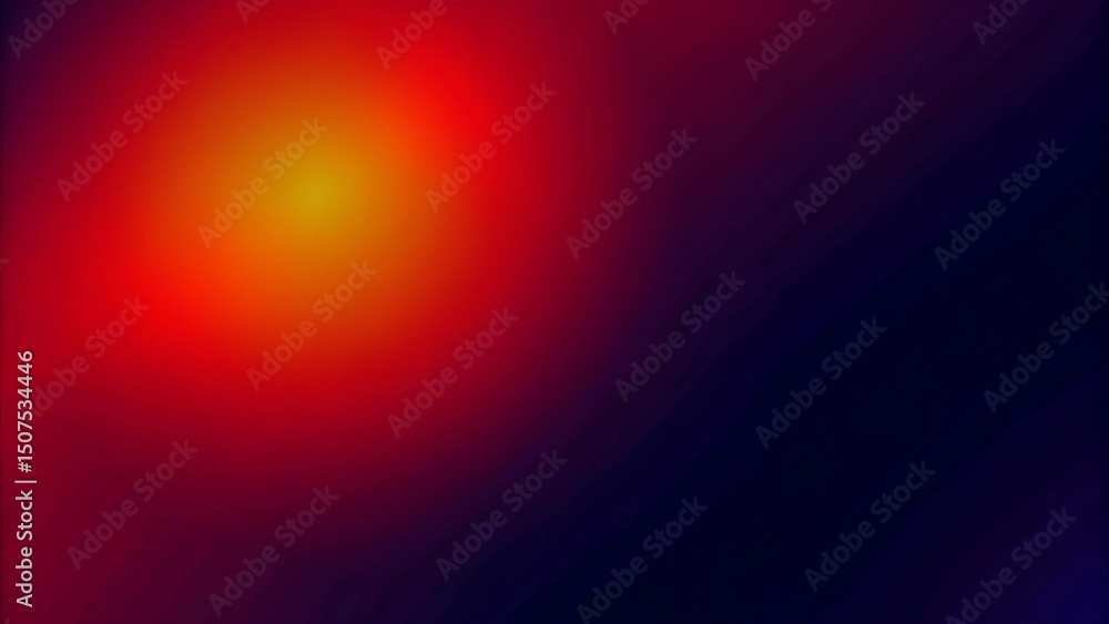 Obraz premium A vibrant abstract design of colorful glowing lines with a red and orange gradient blur pattern