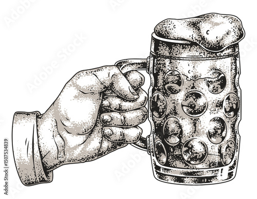 Enjoying a cold beer in a rustic style setting