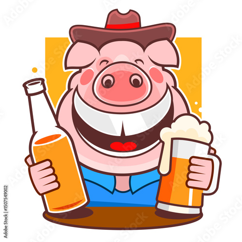 Happy beer day, National Beer Day, vector illustration, flyer, banner, social media post, poster, typography, icons, October 27th, Get Together, fun Life, friends beers benefits of drinking beer