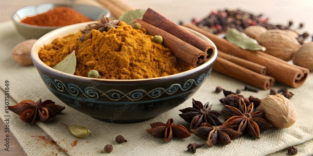 Kitchen Spices Background – Cooking Preparation Scene Kitchen Spices Background – Cooking Preparation Scene