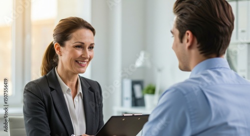 Wallpaper Mural Professional business meeting and collaboration in office setting Torontodigital.ca