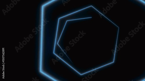 glowing neon sign on black