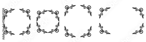 Set of 4 Gothic Vintage Frames