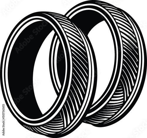 pair of bangles vector design