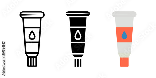 Glue icon set. for mobile concept and web design on white background