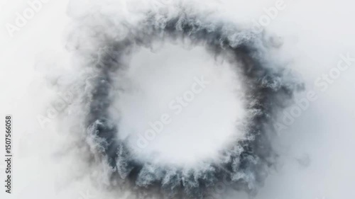 Abstract smoke ring