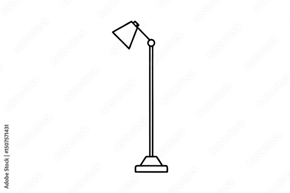 Simple line drawing modern floor lamp minimalist design home decor Simple line drawing modern floor lamp minimalist design home decor