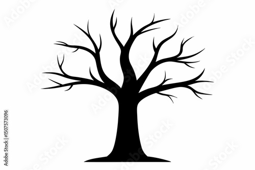 natural forest tree no leaf filled crown