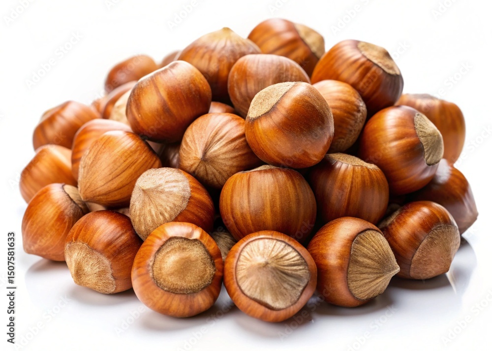 hazelnuts isolated on white background hazelnuts isolated on white background