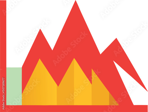 vector illustration of a pyramid of a pyramid
