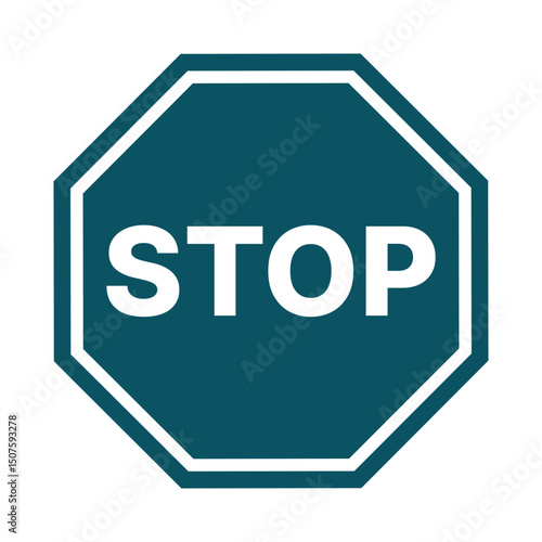  stop sign icon vector illustration