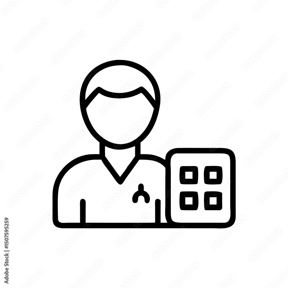 Medical professional holding prescription pad in clinical setting Medical professional holding prescription pad in clinical setting