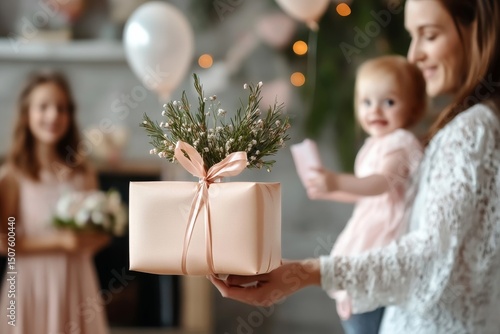 Celebrating a Special Moment With Gifts and Friends at a Joyful Event