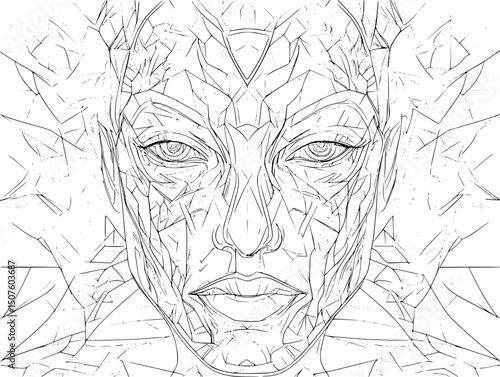 Balancing innovation with societal protection, black vector graphic