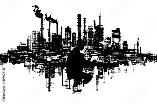 Controlling potentially dangerous technological capabilities, vector illustration