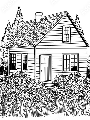 Farm using companion planting techniques, vector illustration art