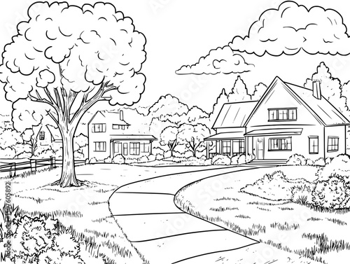 Image segmentation showing boundaries, vector graphic