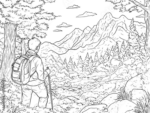 Moderator controlling conversation flow, vector design