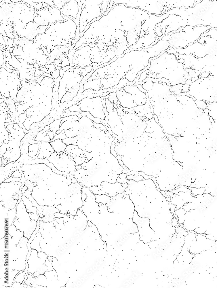 Obraz premium Satellite view showing forest fragmentation, vector graphic