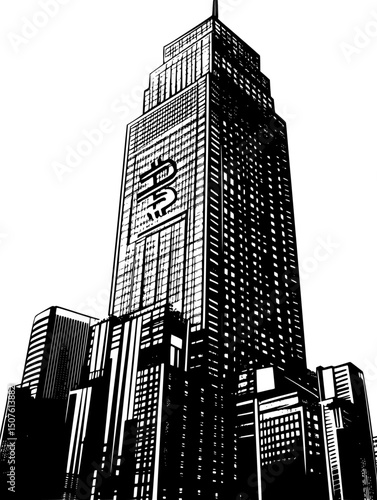 Central bank digital currencies gaining adoption, vector graphic