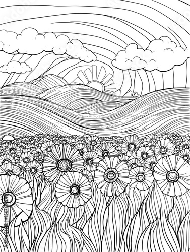 Cover crops protecting field soil, vector design