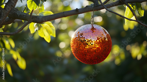 Close  up of Mosaic Orange Disco B  01B33