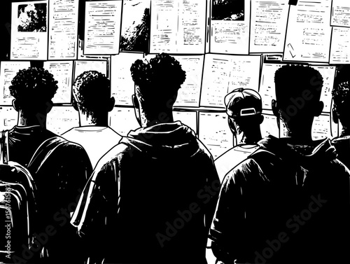 Headlines contradicting same event, vector design