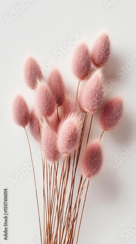Soft Pink Floral Arrangement With Fluffy Blooms Showcasing Natural Elegance