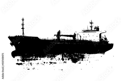 Tankers shipping despite climate pledges, vector illustration art