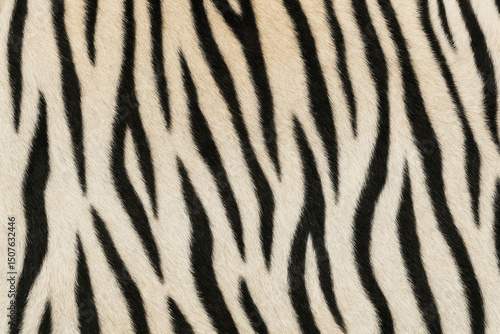 White Tiger Fur Texture. Animal Print. Background. Wallpaper.