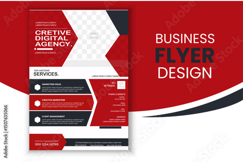 Modern Business Flyer Design Template for Digital Marketing Agency