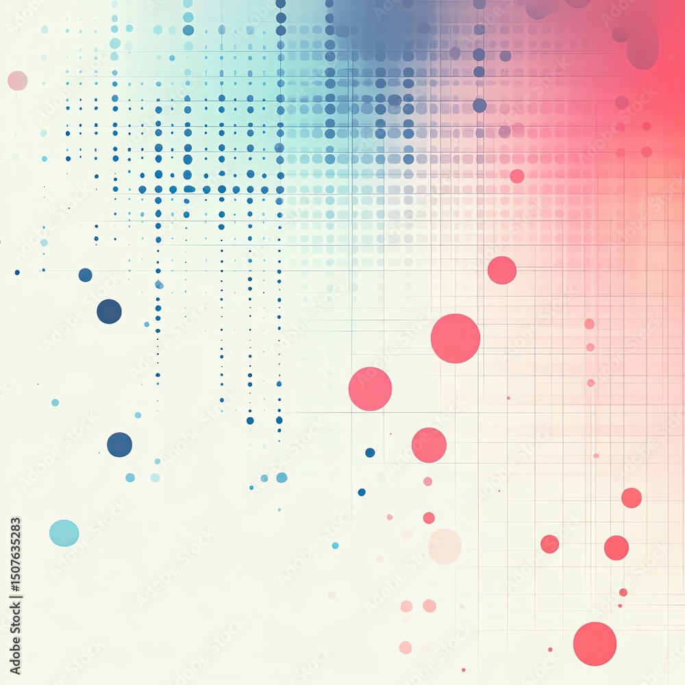 Abstract design with colorful dots and lines. Abstract design with colorful dots and lines.