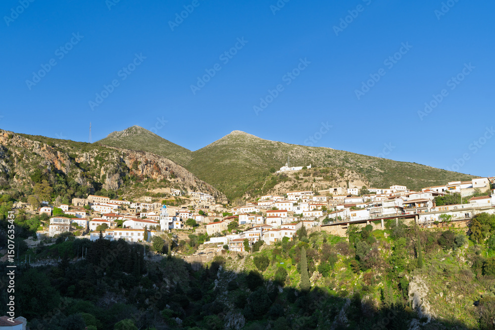 Obraz premium Town of Dhermi in Albania