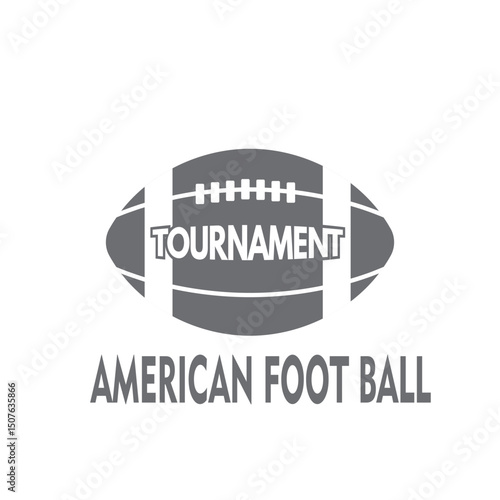 Rugby ball icon icolated on white  background, vector illustration