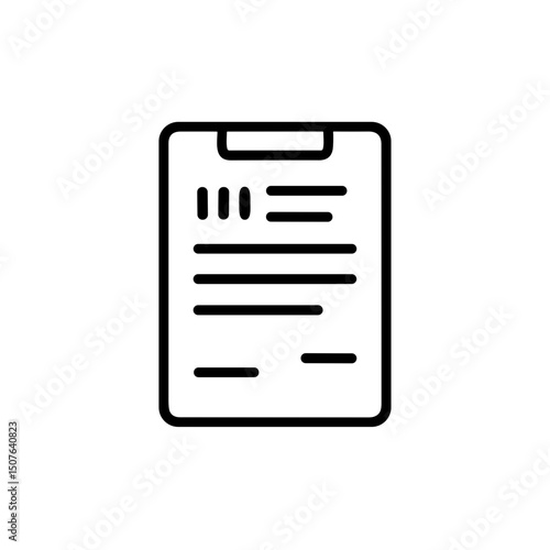 Document holder with financial support statement form concept  