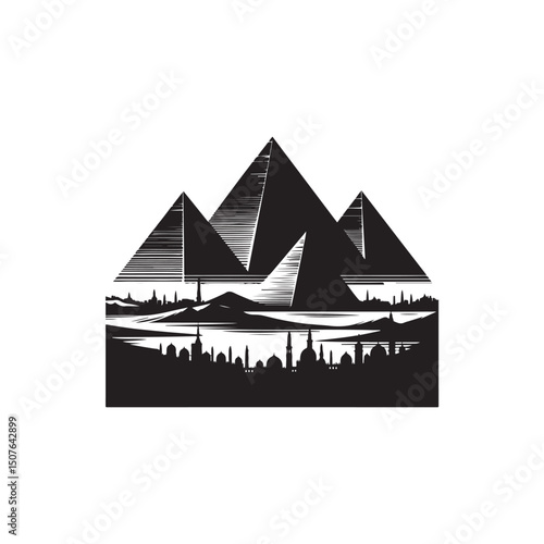 Pyramids of Egypt Vector (4).eps