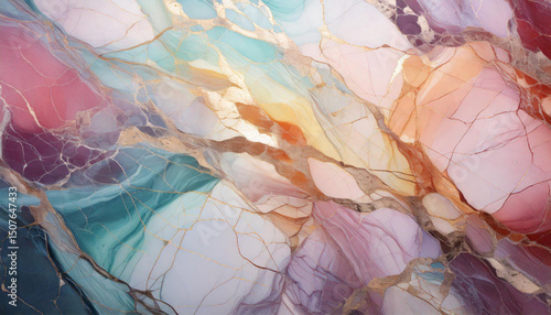 Gold & Pastel Marble Texture Background. Wallpaper. Backdrop.